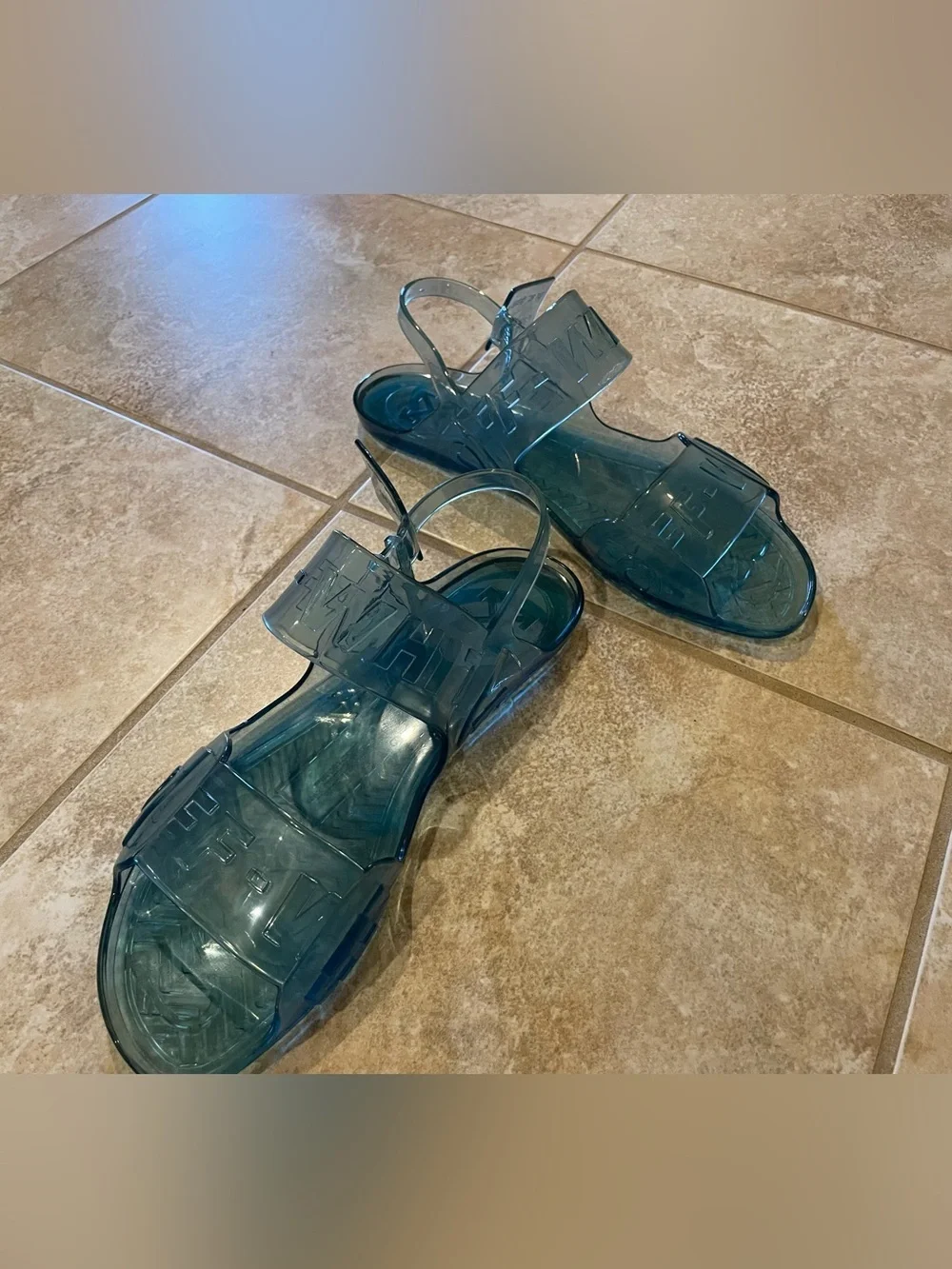 OFF-WHITE Jelly Slingback Sandals